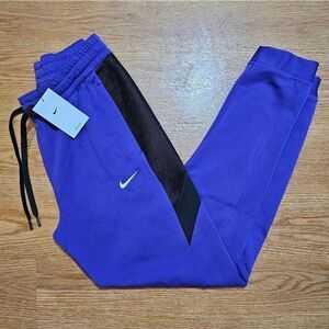 Nike Showtime Lakers Basketball Pants Joggers Purple Black Men's Medium M Tech